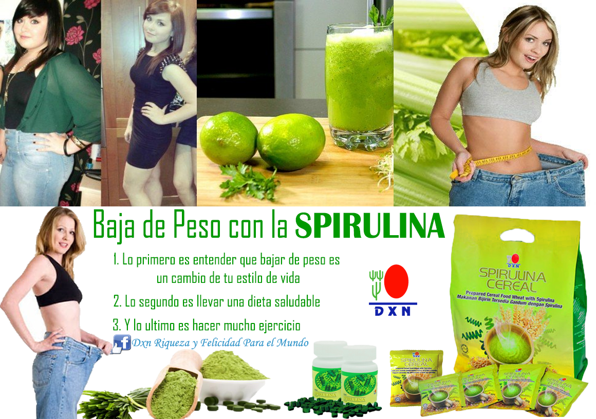 Alga espirulina adelgazar con